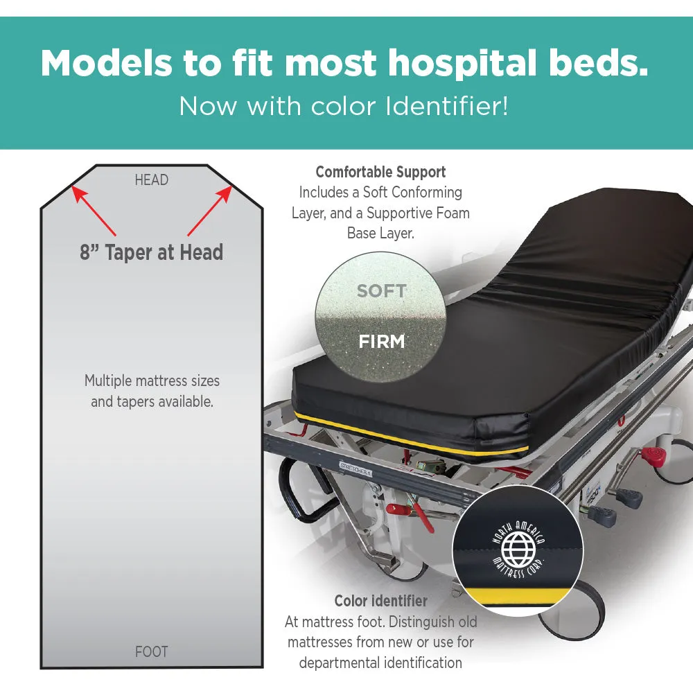 Hausted Horizon Youth Series (Model 2000) 4" Standard Stretcher Pad with Color Identifier