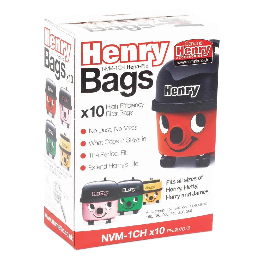 Henry NVM-1CH Hepa-Flo Vacuum Cleaner 30 Bags