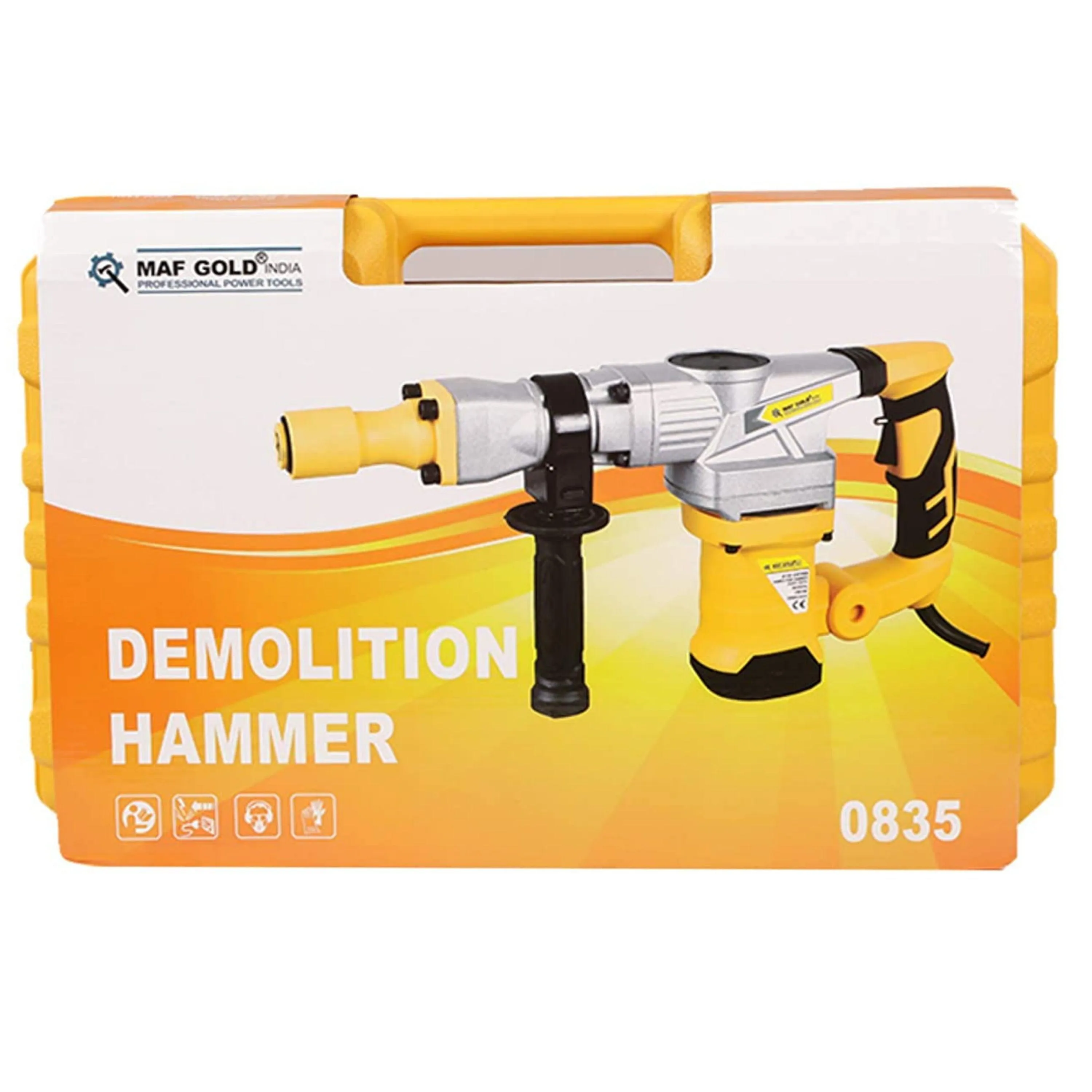 Homdum 5kg demolition hammer machine heavy duty MAF metal body with chisel powerful concrete breaker 1500w