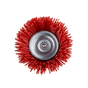 Homdum INGCO Red Nylon Fiber Brush Cup Brush 75 mm Diameter ¼” Shaft 4500rpm Drill bits Cleaning Brush Polishing Brush Derusting disc Brush