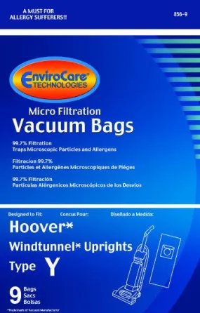 Hoover Type Y Vacuum Bags (9 pack)