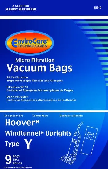 Hoover Type Y Vacuum Bags (9 pack)