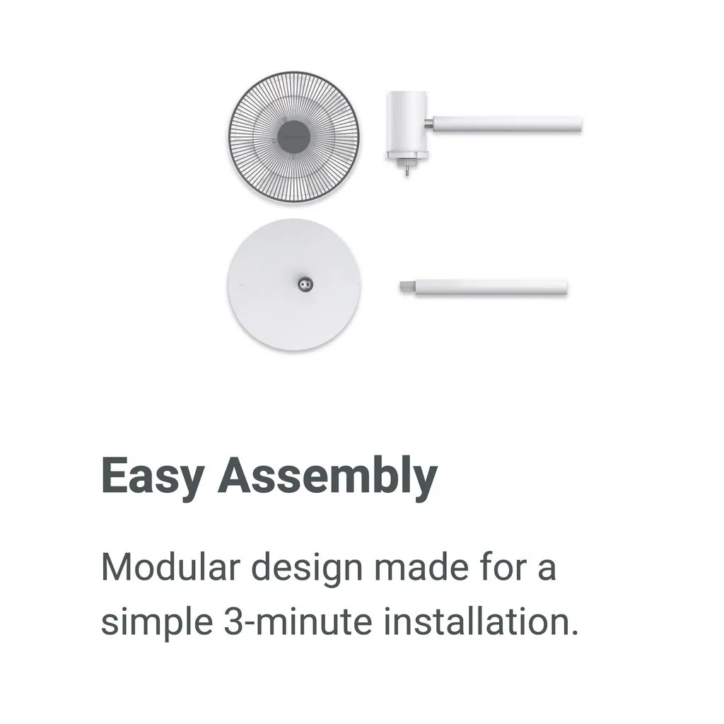 HOUM X12 Electric 3 Speed Standing Fan | Special Design Fan Blade | DC Motor | 风扇