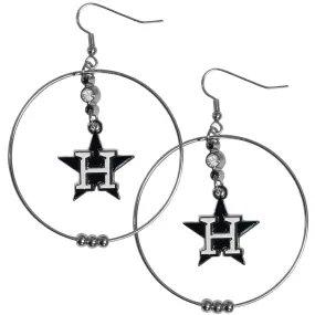 Houston Astros 2 Inch Hoop Earrings