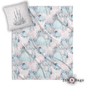 Ice Queen Nursery Throw and Pillow Cover Set