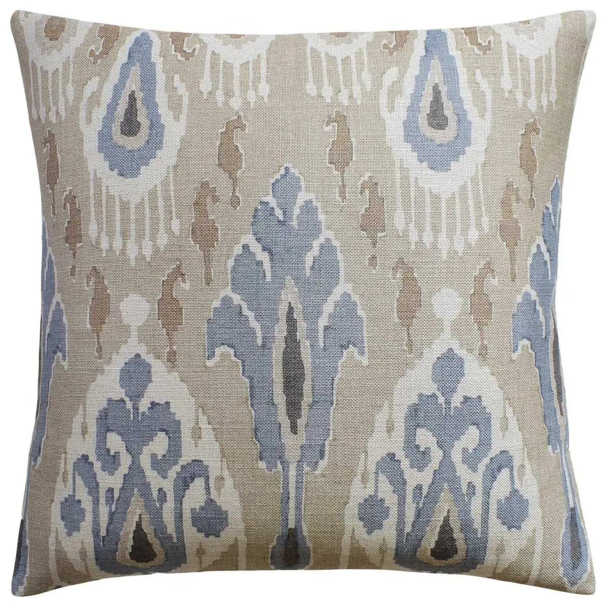 Ikat Bokhara Sand Decorative Pillow Ryan Studio