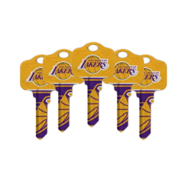 Ilco - NBA TeamKeys - Key Blank - Los Angeles Lakers - KW1 (5 Pack)