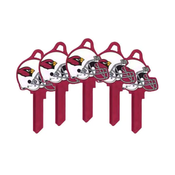 Ilco - NFL TeamKeys - Helmet Edition - Key Blank - Arizona Cardinals - SC1 (5 Pack)