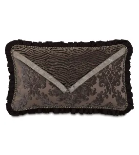 Isadora Damask Envelope Pillow Cover 13x22