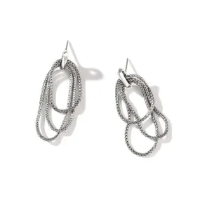 John Hardy Classic Chain Link Drop Earrings in Sterling Silver