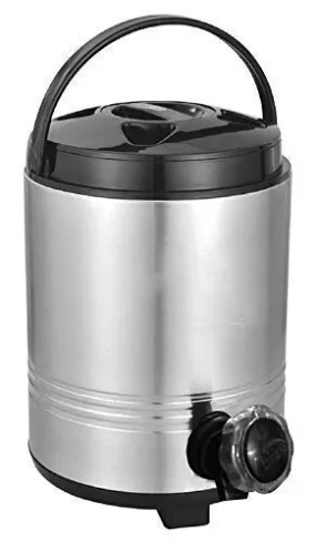 JSI® Insulated Water Jug with Tap I Stainless Steel Inner and Outer Body with Plastic Cap I 5 Liters I ThermoSteel Water Dispenser for Kitchen, Office, Home