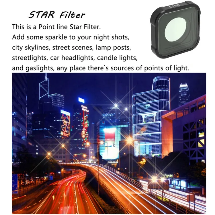 JSR KB Series STAR CPL NIGHT ND8 ND16 ND32 Lens Filter for GoPro HERO13 Black /12 Black /11 Black /10 Black /9 Black