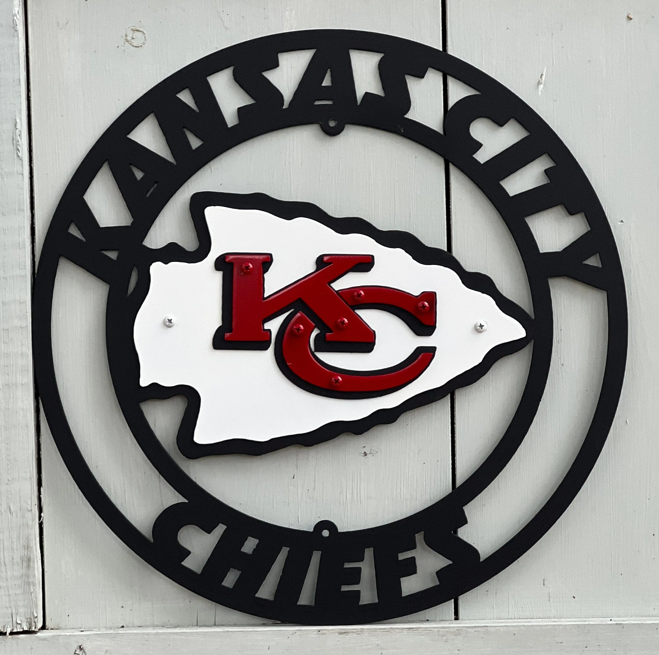 Kansas City Chiefs Metal Sign - Rusty Rooster Metal A57