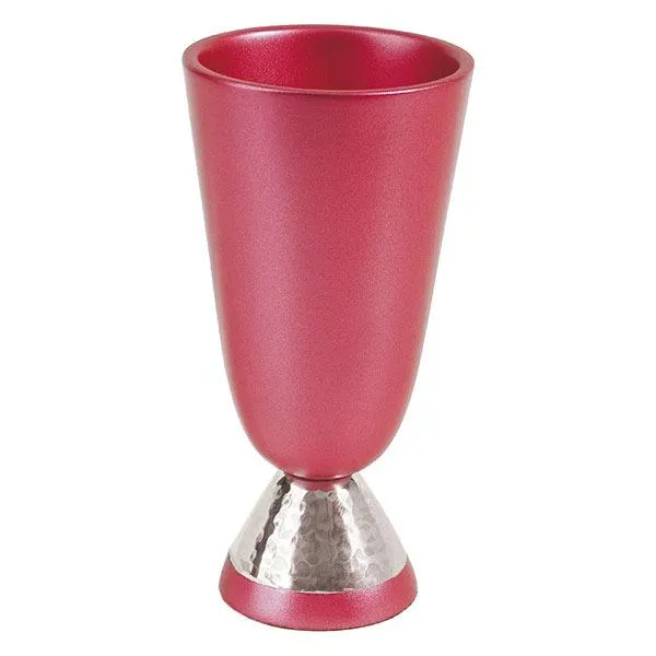 Kiddush Cup   Hammer Work - Maroon