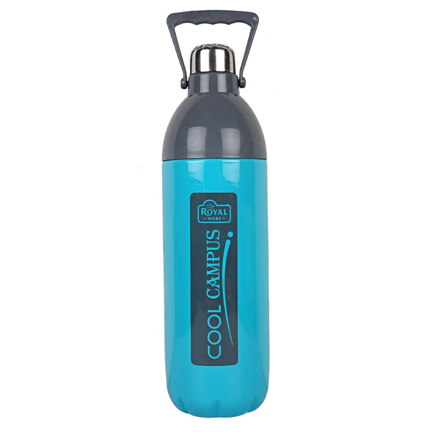 Kuber Industries Plastic Insulated Water Bottle with Handle 2200 ML (Blue)