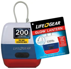 Life Gear Glow Mini Series 41-3879 Multi-Function Lantern, Alkaline Battery, Clear :EA: QUANTITY: 1