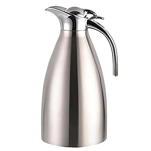 Losa Stainless Steel Insulated Dual layer Coffee Water Jug Thermal Flask Silver