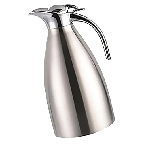 Losa Stainless Steel Insulated Dual layer Coffee Water Jug Thermal Flask Silver