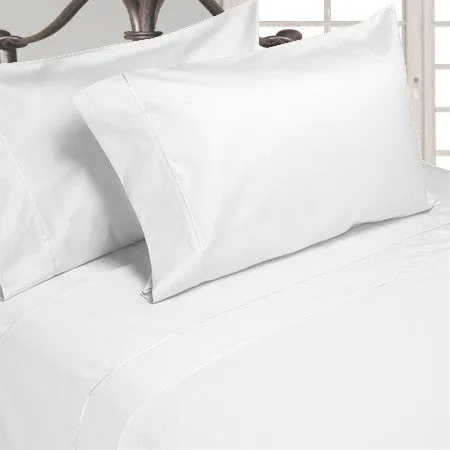 Luxury 600 Thread Count 100% Egyptian Cotton Queen Sheet Set In White