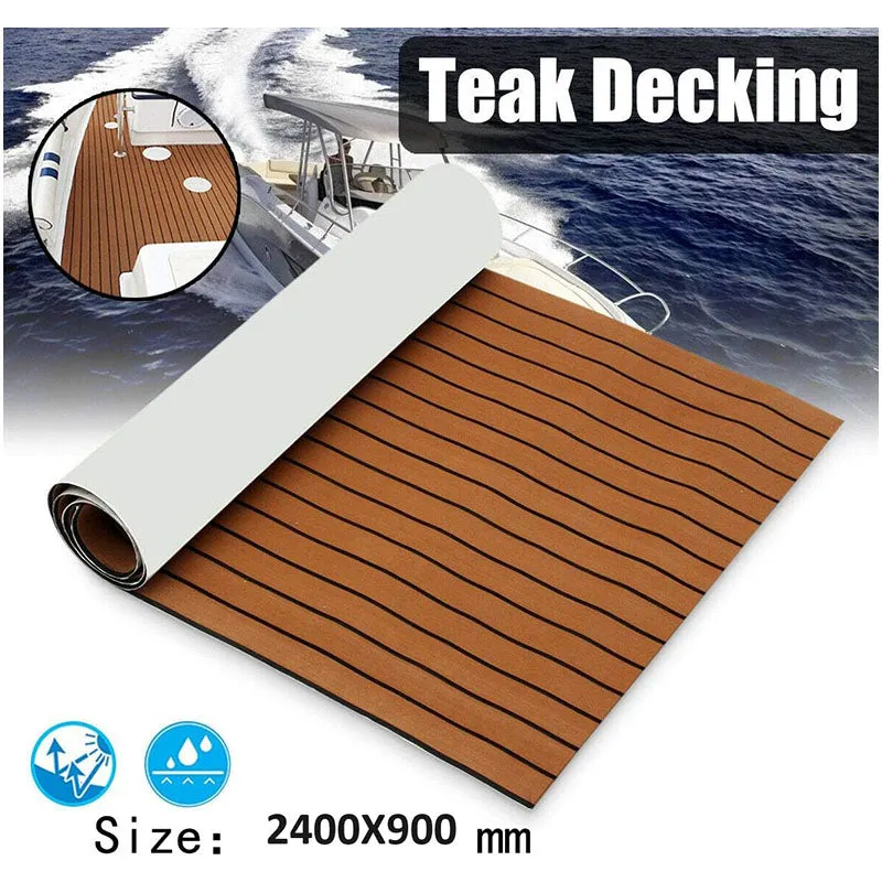 Marine Carpet Teak Boat Flooring Mat EVA 2 PCS