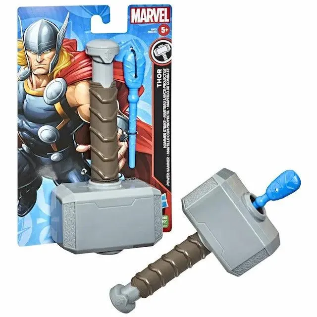 Marvel Thor Hammer Strike Blaster Roleplay Toy for Ages 5 