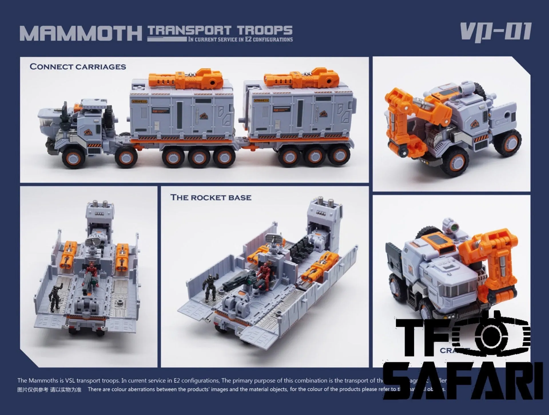 MFT MechFansToys Mechanic Studio VP-01 VP01 Mammoth Mech Fans Toys