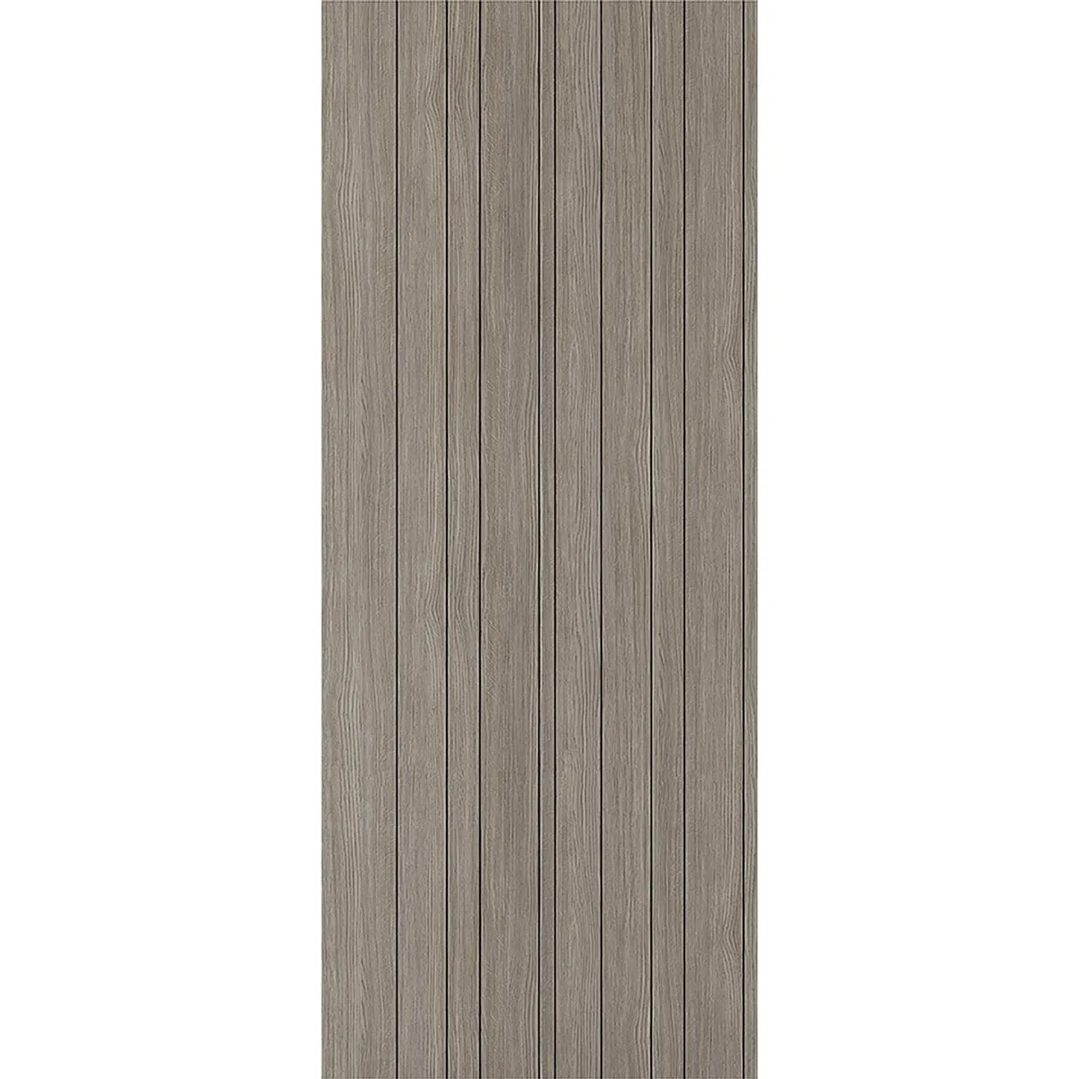 Minimalist Wardrobe Door & Frame Kit - Four Laminate Montreal Light Grey Door - Prefinished