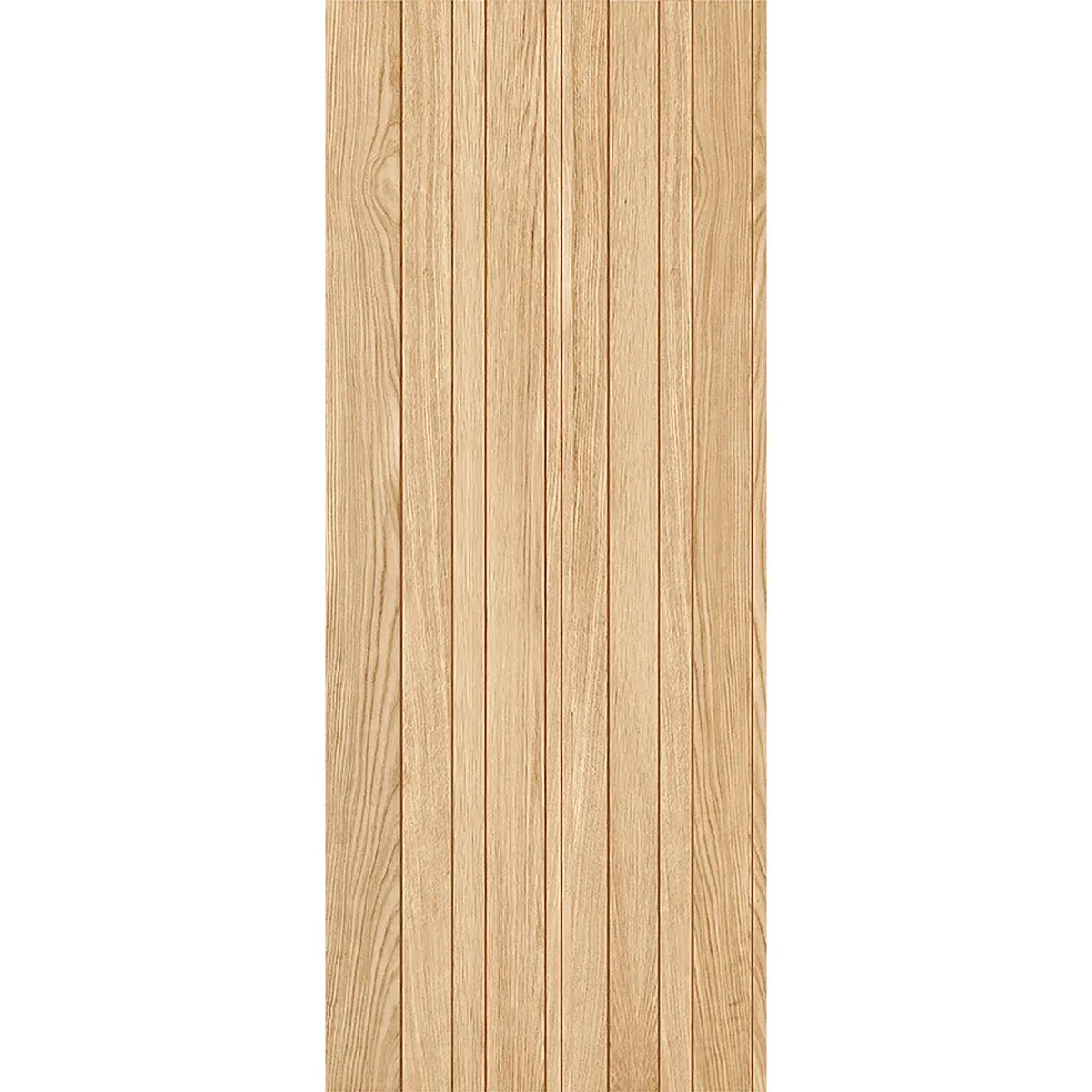 Minimalist Wardrobe Door & Frame Kit - Three Montreal Oak Flush Internal Door - Prefinished