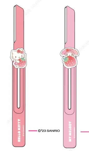 Miniso Sanrio characters Strawberry Collection Retractable Eyebrow Razors (2 pcs)