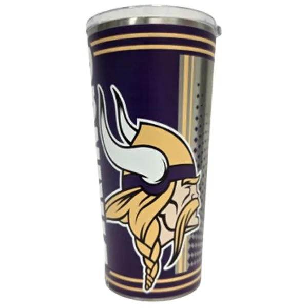 Minnesota Vikings 20 oz. Stainless Steel Double Walled Tumbler w/ Lid