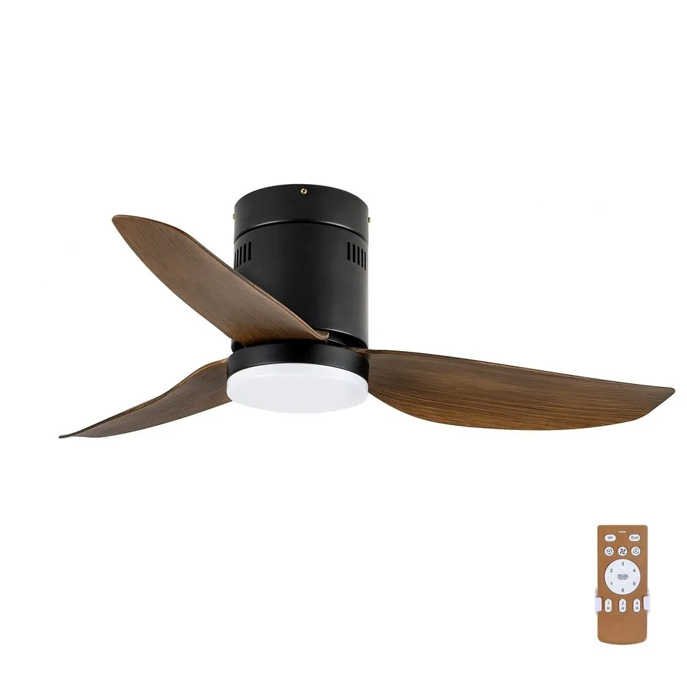 Modern LED Light Ceiling Fan Farmhouse Bronze 40inch