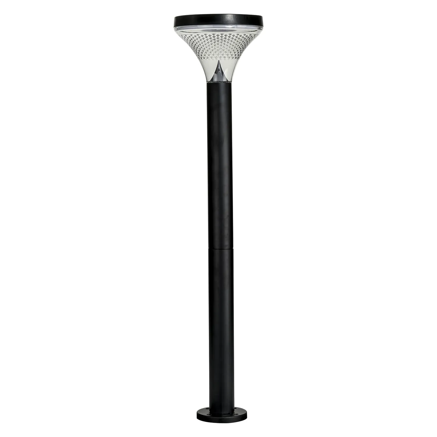 Modern Solar LED Bollard Garden Light (2w) in Black Solar Lighting Direct