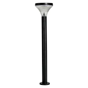 Modern Solar LED Bollard Garden Light (2w) in Black Solar Lighting Direct