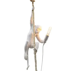 Monkey on Rope Pendant Light White DRSA6141