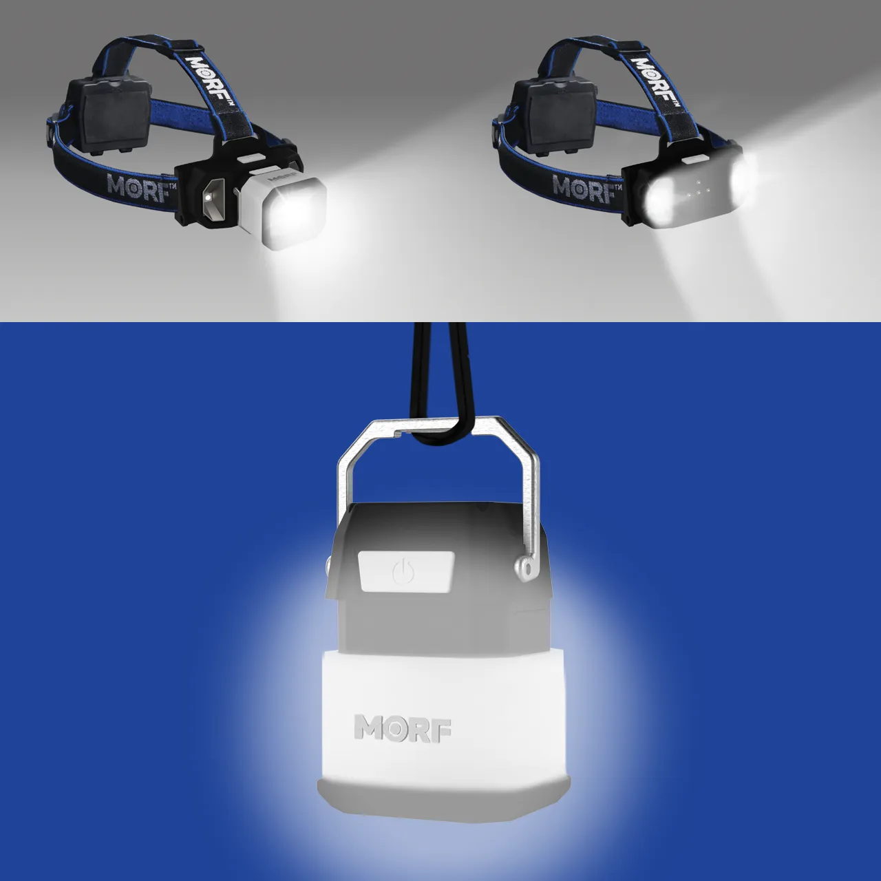 MORF L650 REMOVABLE 650 LUMEN HEADLAMP AND LANTERN