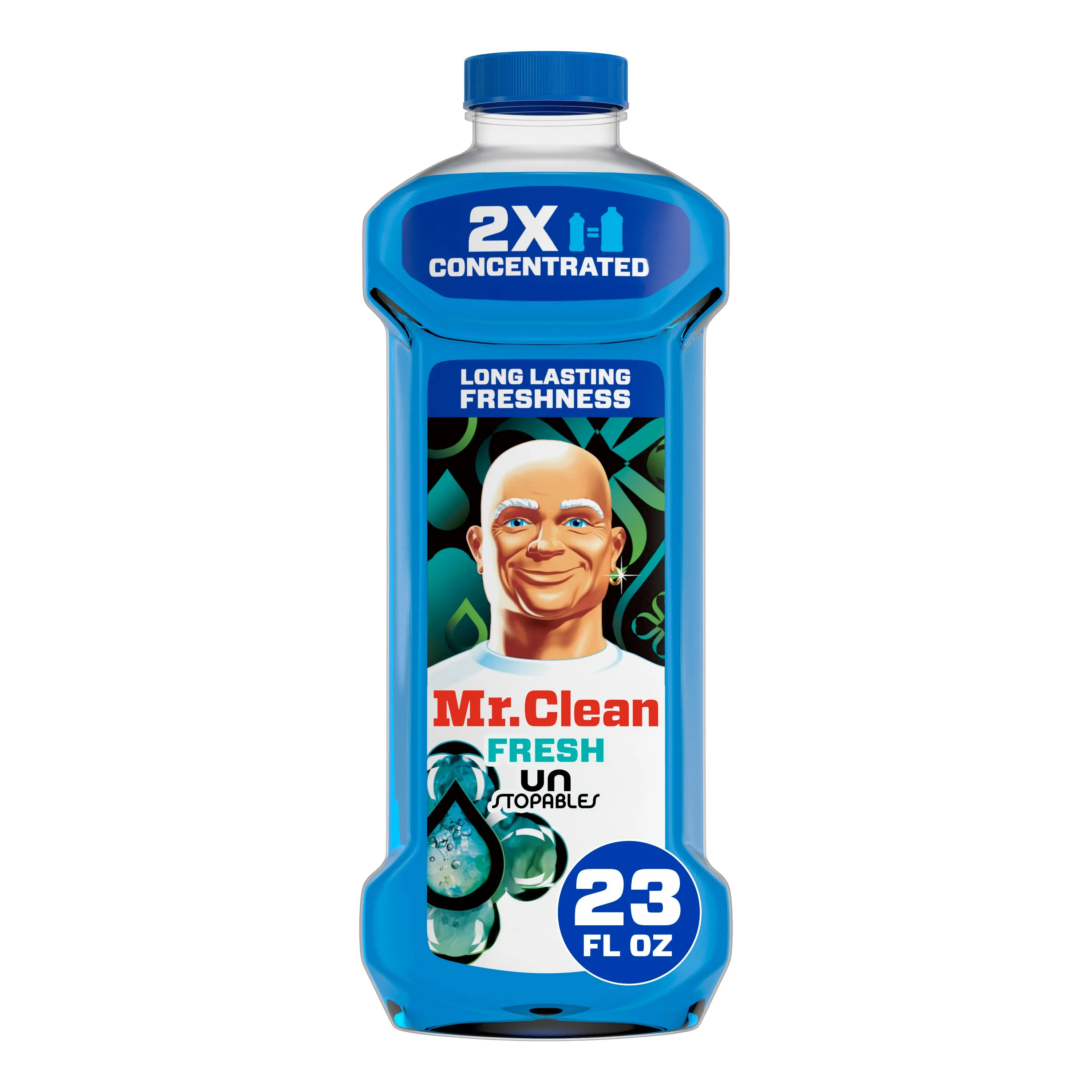 Mr. Clean 2X Concentrated Multi Surface Cleaner with Unstoppable Fresh Scent, 23 fl oz