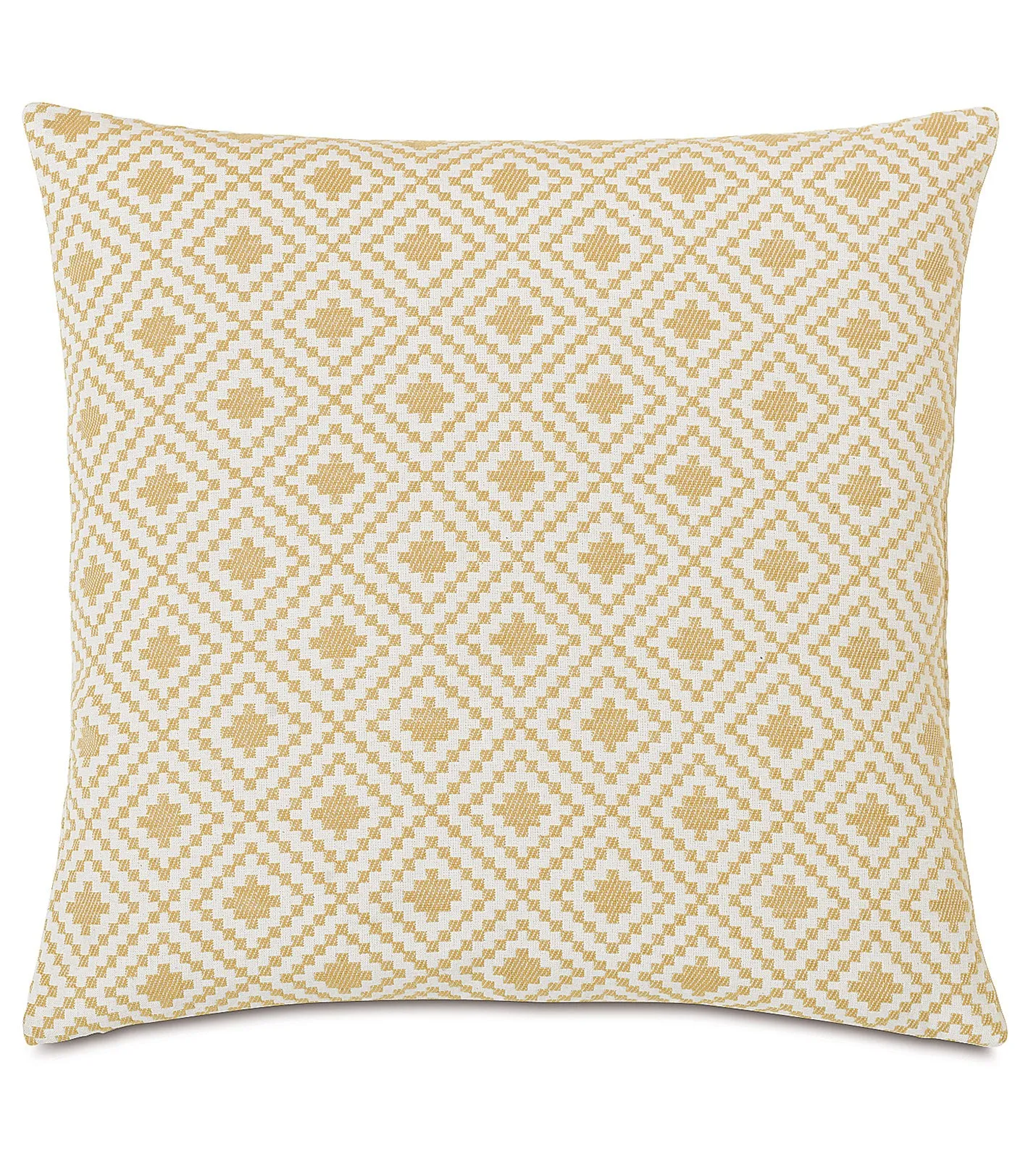 Natural Geometric Birdseye Throw Pillow Cover 16x16