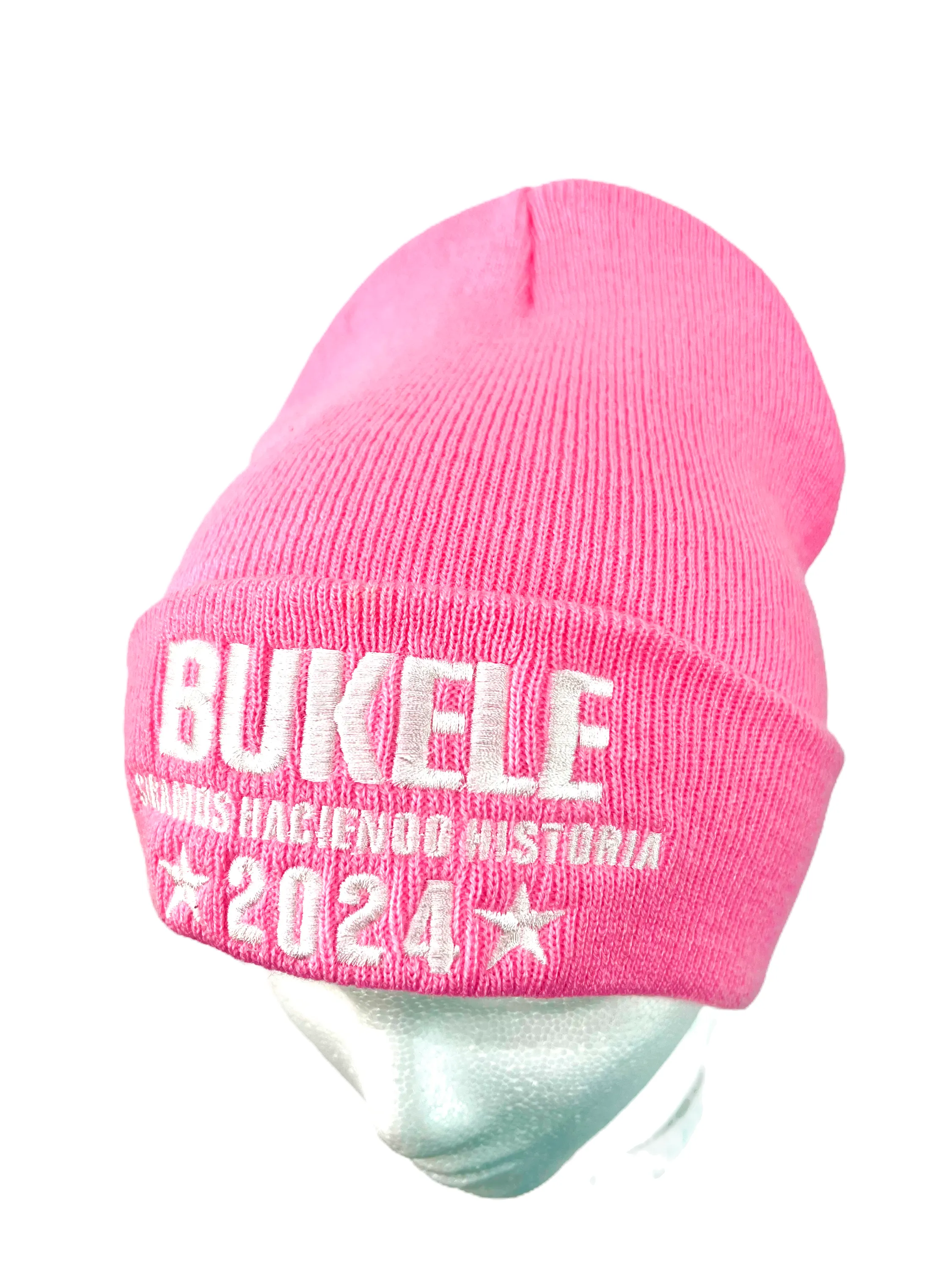 Nayib Bukele “Sigamos Haciendo Historia” Pink  Beanie- Unisex