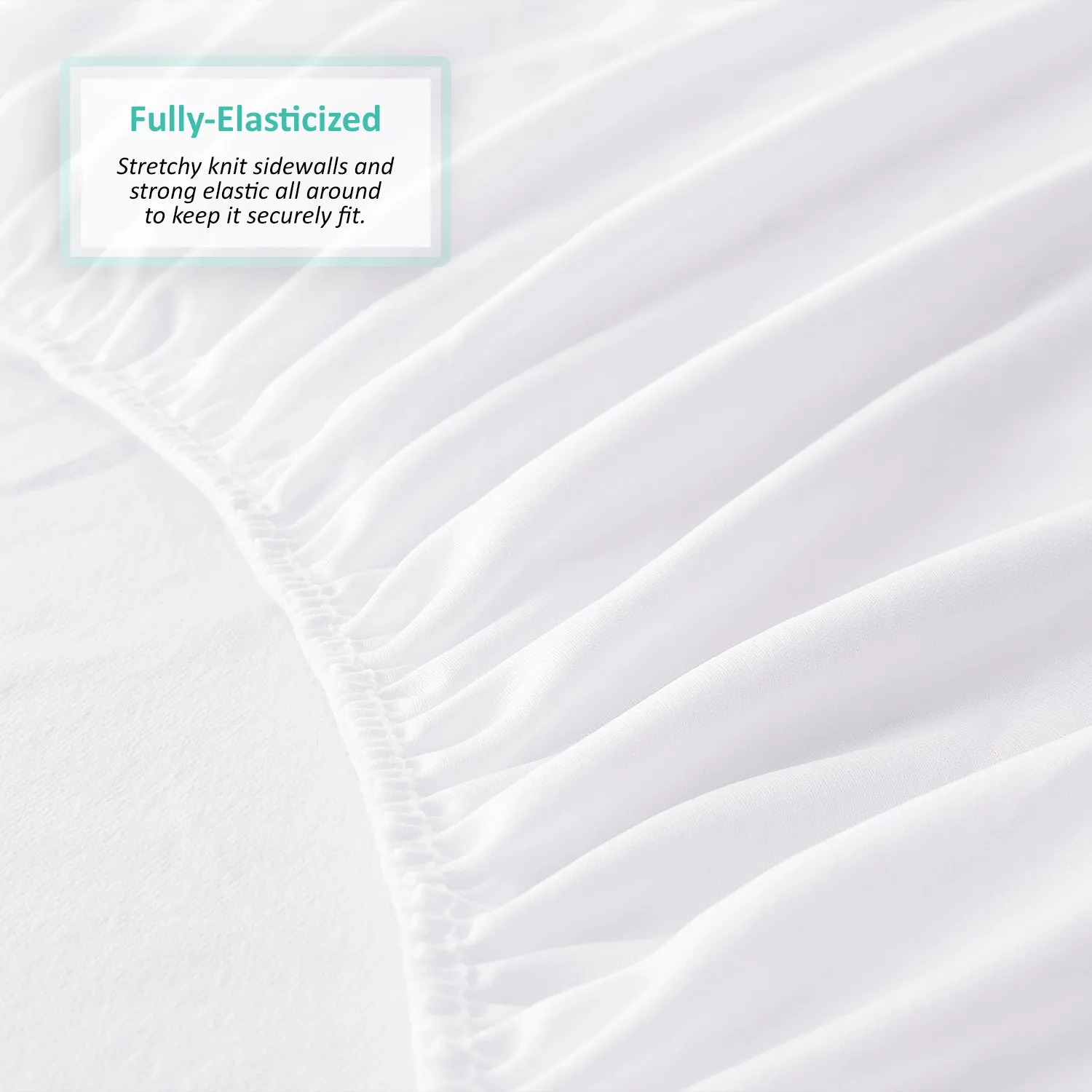 Nestl Bedding Premium Cotton Terry Mattress Protector – Hypoallergenic and Waterproof Toddler Mattress Protector – Breathable & Noiseless Cover