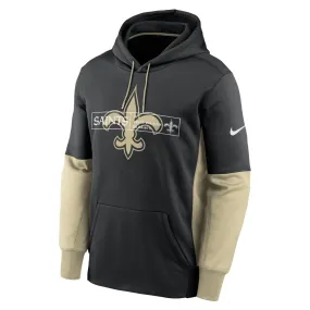 Nike Men's NFL New Orleans Saints Therma Color Block Hoodie