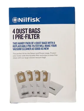 Nilfisk Power Series and Select Series Synthetic Vacuum Cleaner Bags