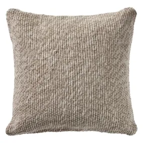 Oatmeal and Ivory Linen Woven  LR07516 Throw Pillow