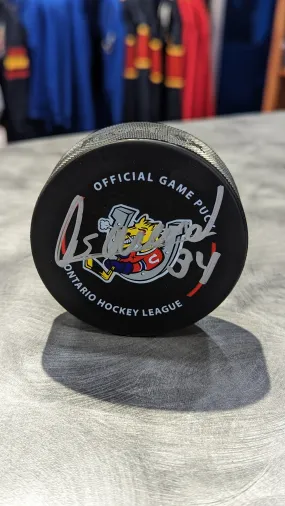 Olivier Savard Autographed Puck