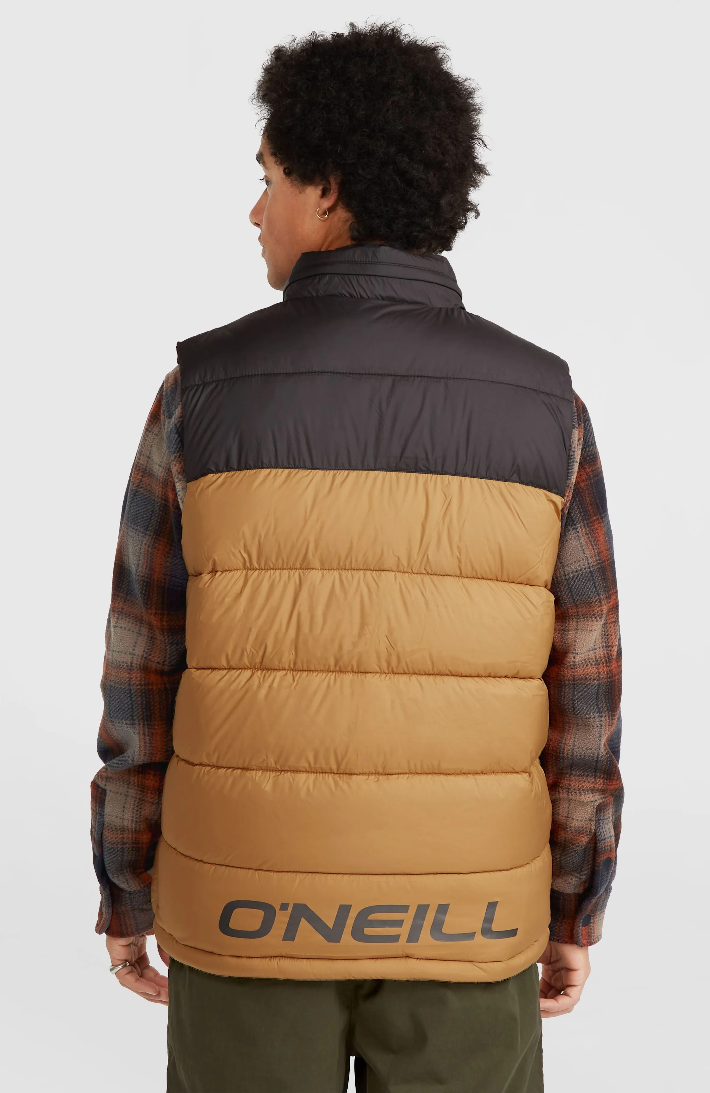 O'Riginals Puffer Vest | Rich Caramel Colour block