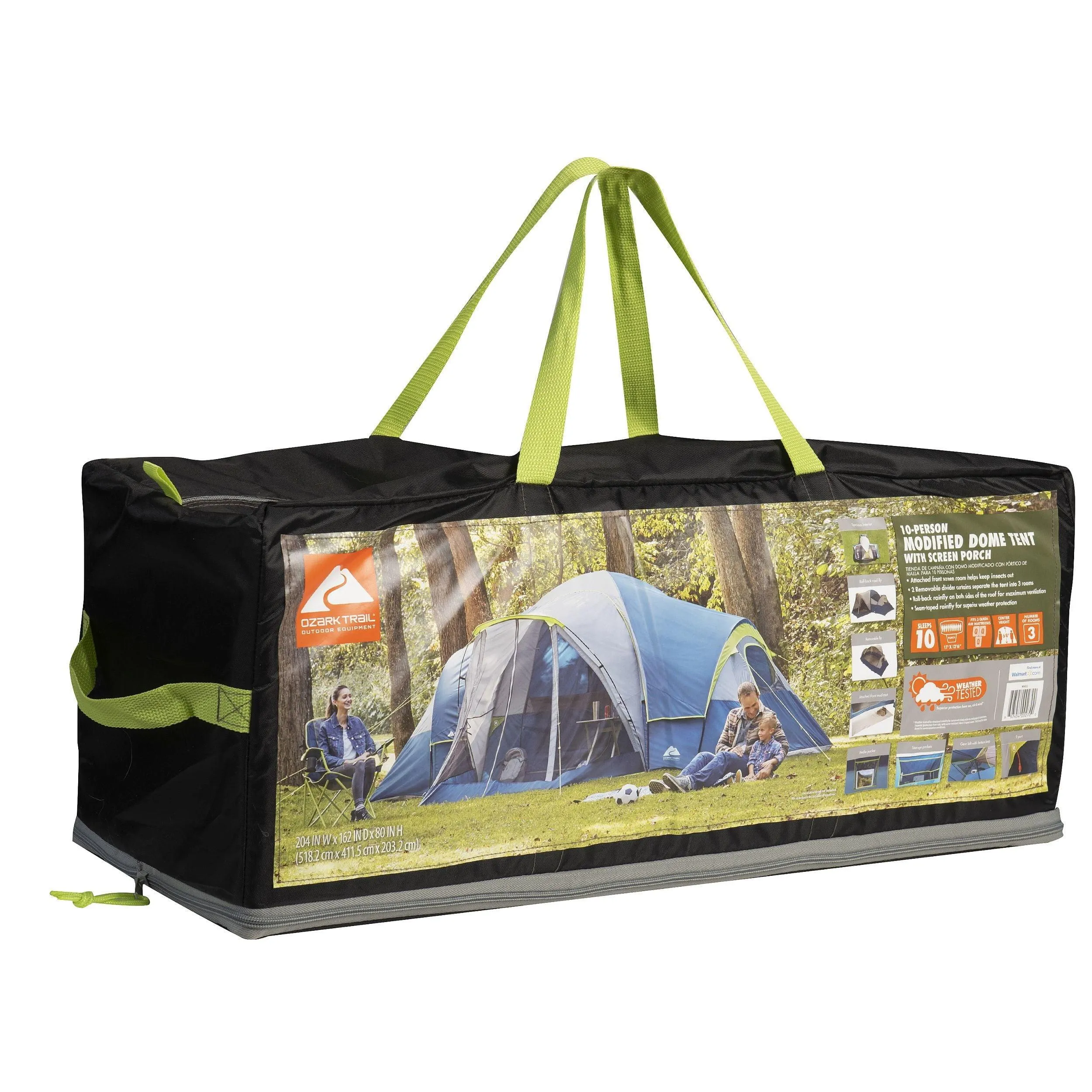 Ozark Trail 10-Person Modified Dome Tent with Screen Porch