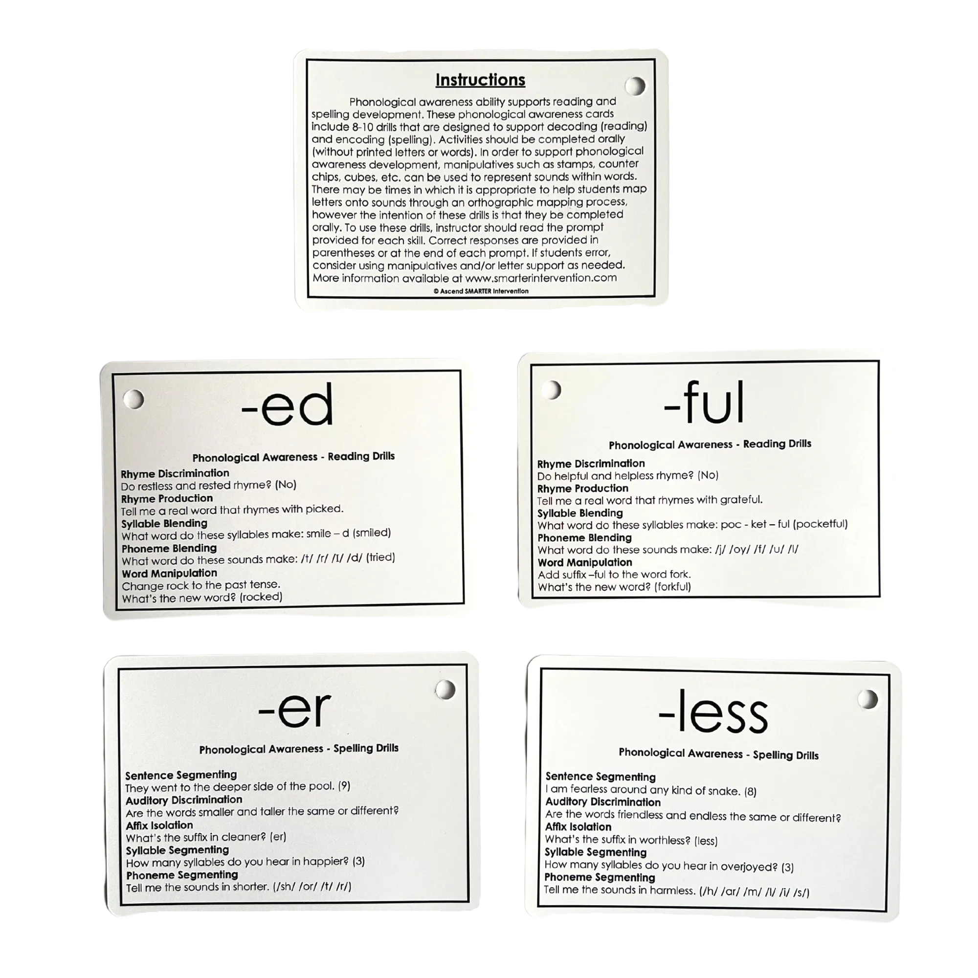 PA Drill Cards - Morphemes