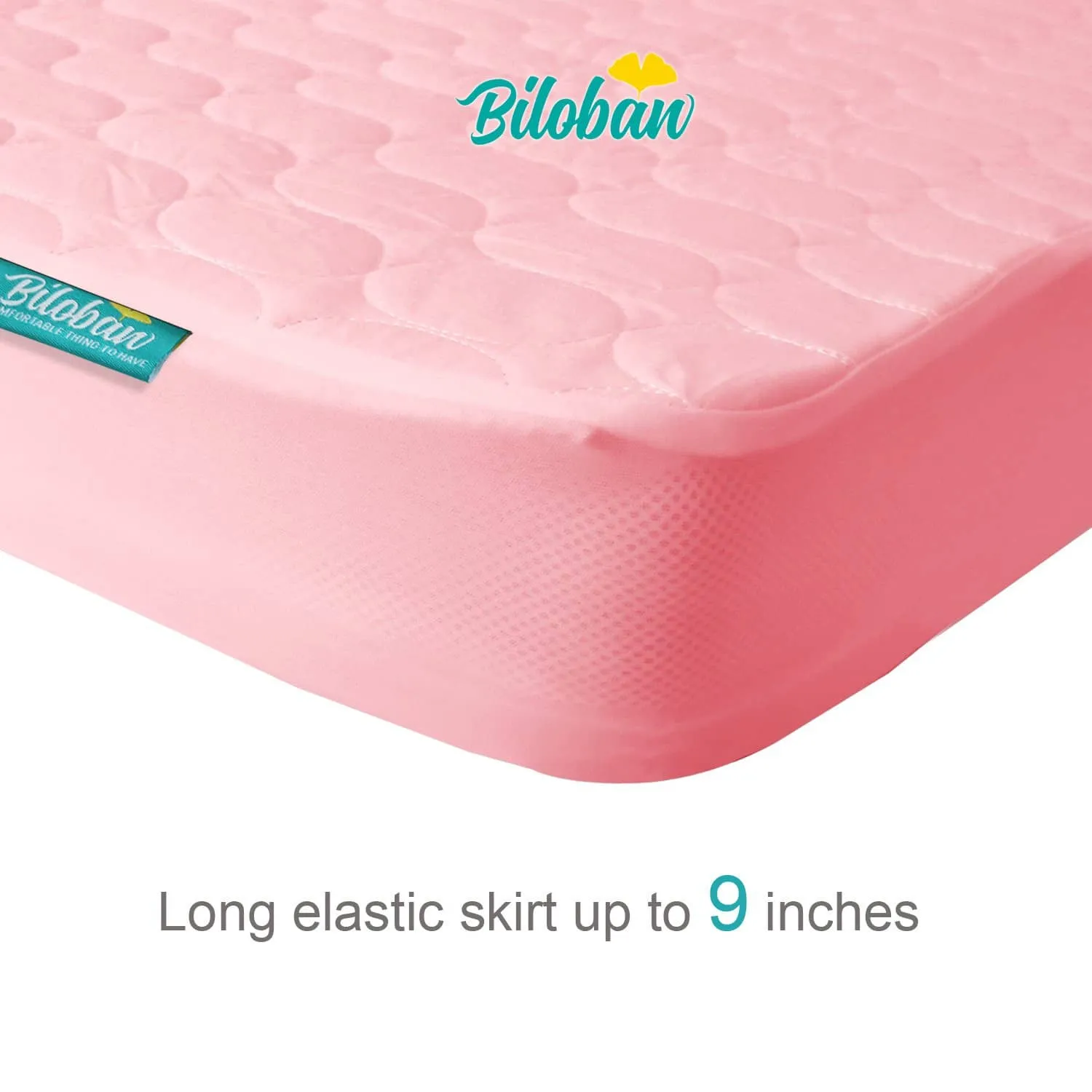 Pack N Play Mattress Pad Cover/ Protector - Ultra Soft Microfiber, Waterproof, Pink (for Standard Playpen/ Mini Crib)