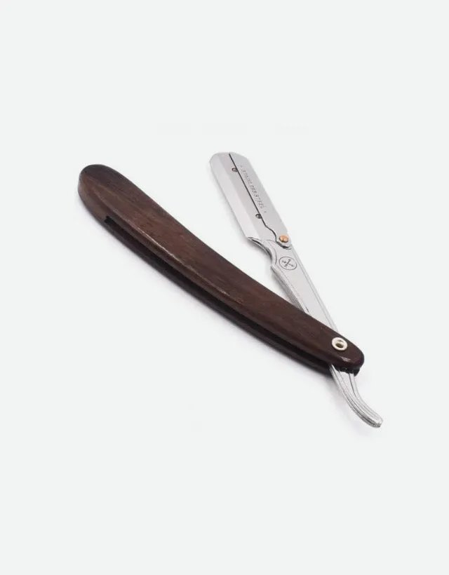 Parker - SRDW Straight Razor, Clip Type, Dark Sheeshan Wood Handle