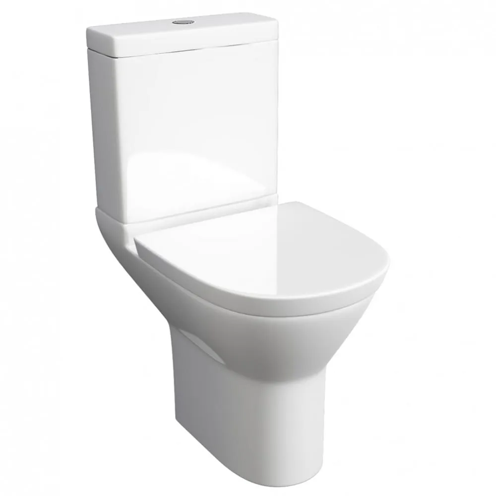 Project Round Close Coupled Toilet with Soft Close Seat