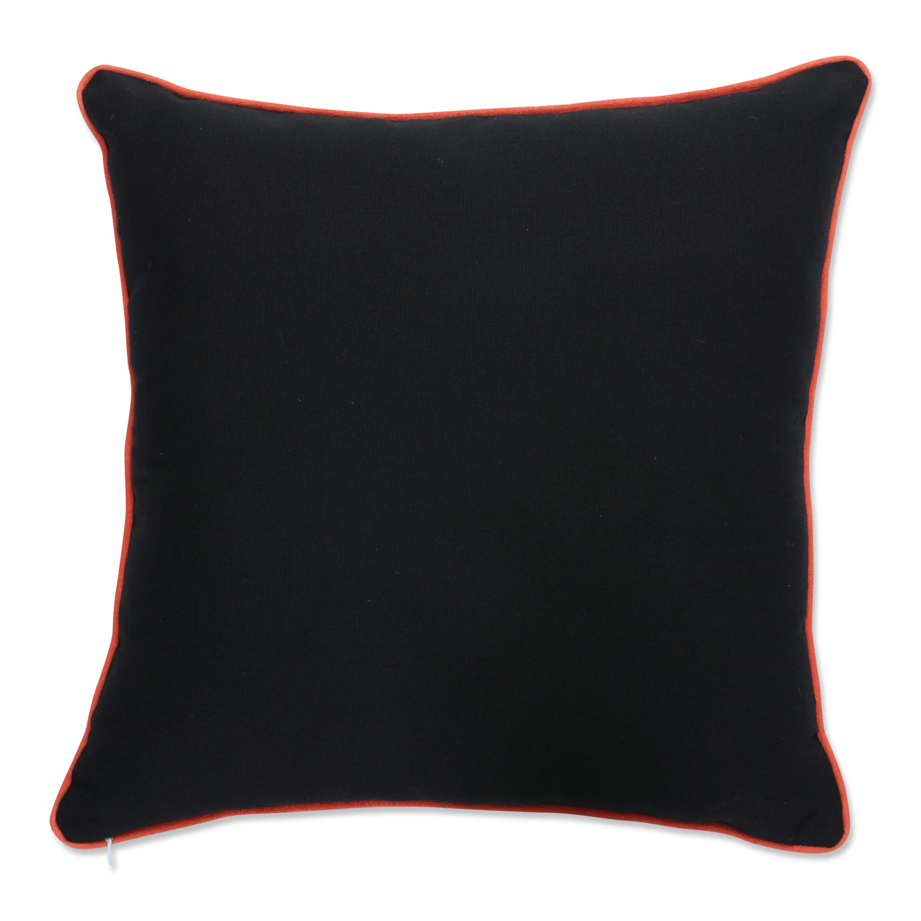 Pumpkin Fun Black 18-inch Throw Pillow Cover